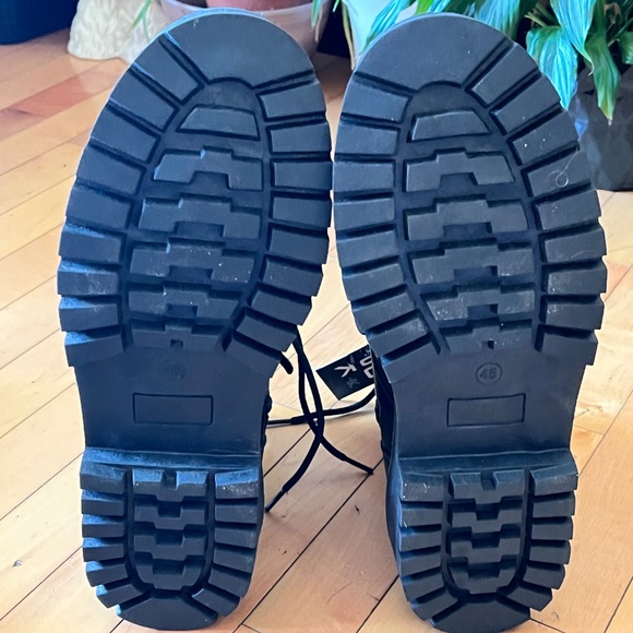 Zoo York Men’s Black Combat Boots Size 12 – Lace-Up & Side Zip Streetwear - Picture 9 of 13